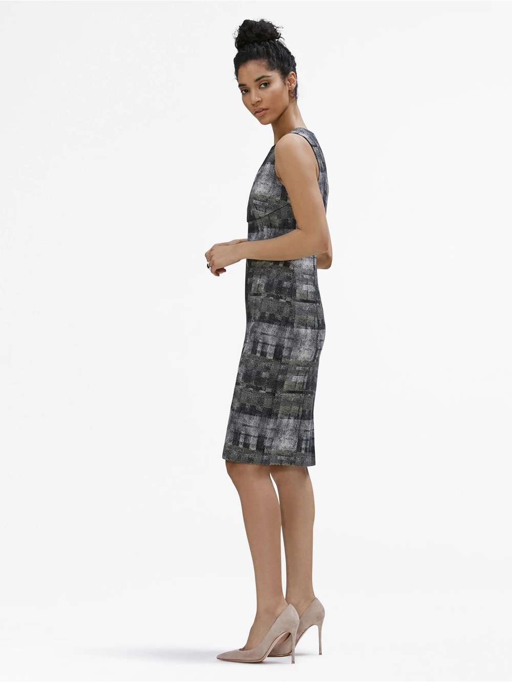 NEW MM Lafleur Shirley Sheath Dress Scratch Plaid NWT Career Office - Picture 7 of 9